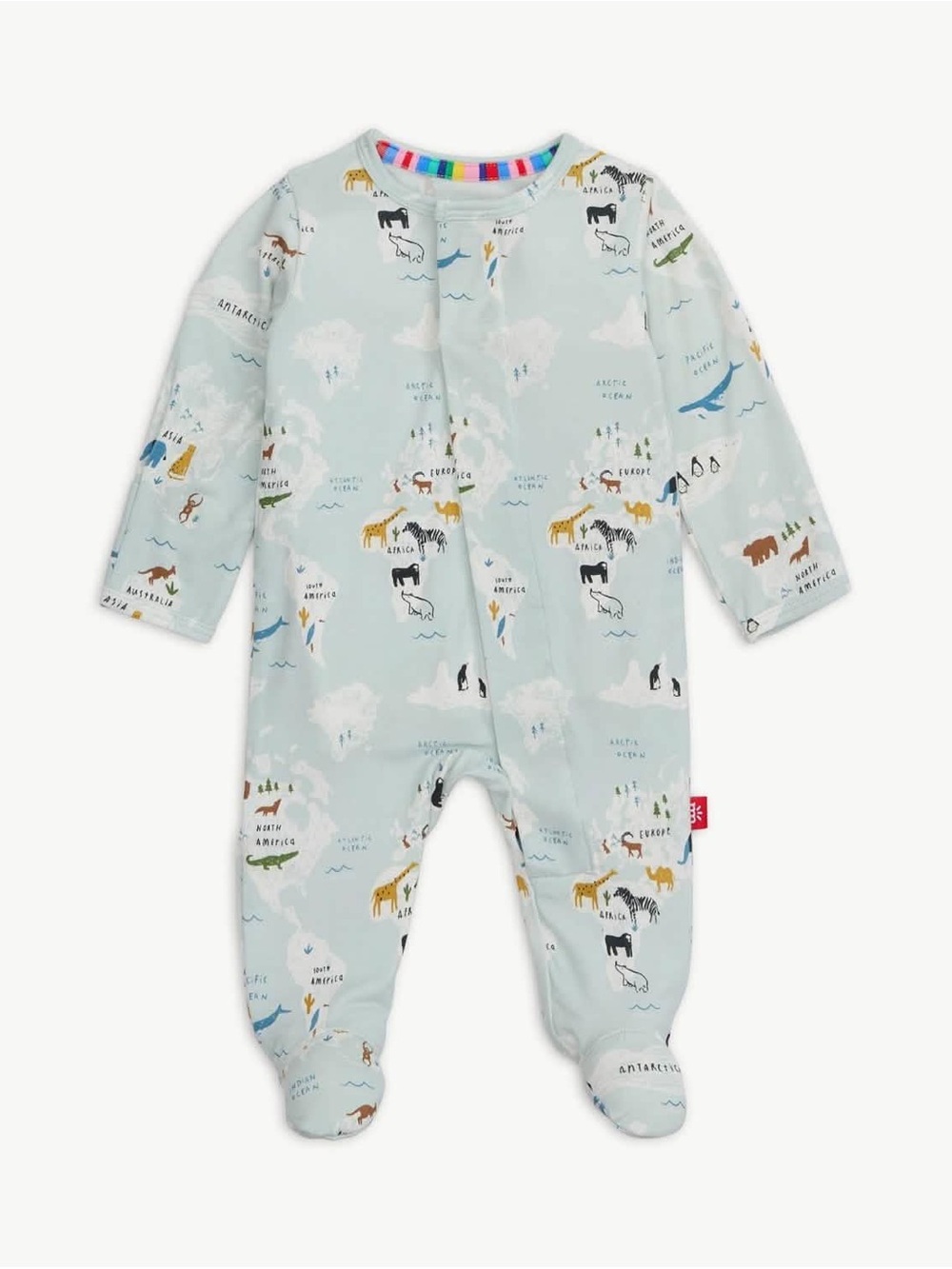Magnetic Me Sea The World Modal Baby Footie PJs